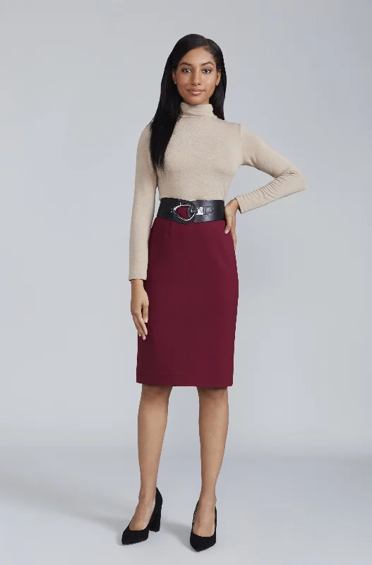 Stock Clearance Sanvito Skirt - Merlot