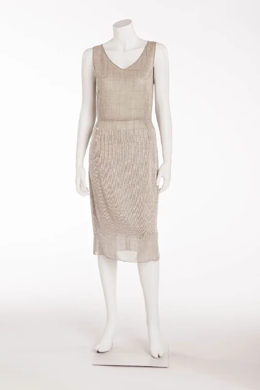 Exclusive Offers Marc Jacobs - Gray Sleeveless Beaded Long Dress - US 4
