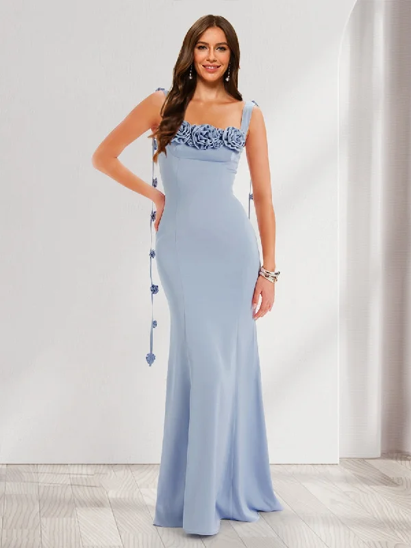Extra Discounts Trumpet/Mermaid Square Neck Sleeveless Watteau Train Bridesmaid Dresses Extra Discounts Trumpet/Mermaid Square Neck Sleeveless Watteau Train Bridesmaid Dresses