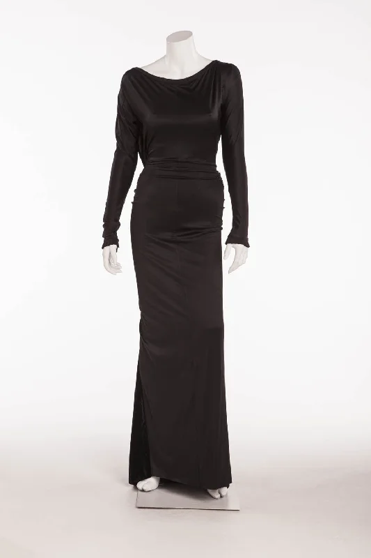 Exclusive Savings Gianfranco Ferre - Black Beaded Gown- IT 40