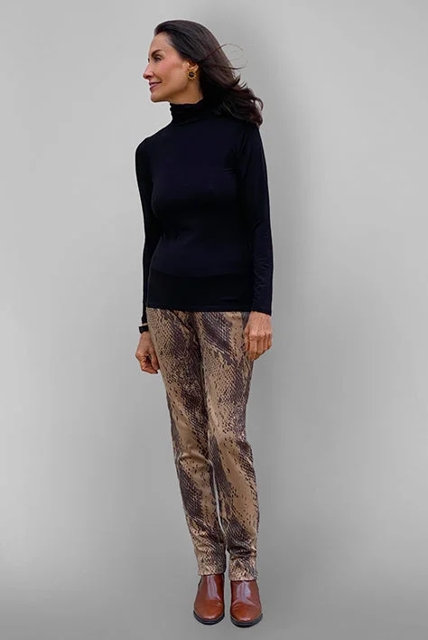 Act Fast Ultrasuede Stretch Pant - Croco Print