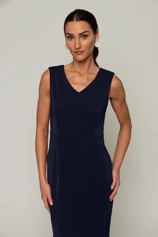 Midnight Sale Alyssa Dress V Back - Navy