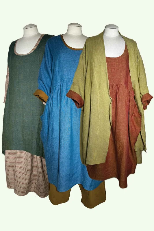 Limited Time Layercake Linen Gather Dress - Made to Order