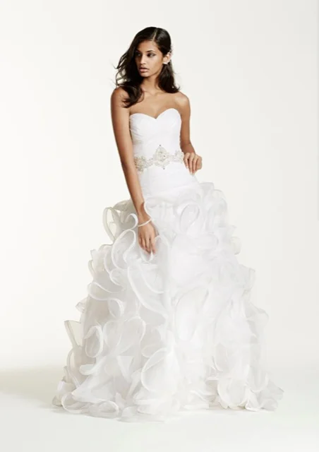Doorbuster Deal Galina Ruffled and Embellished