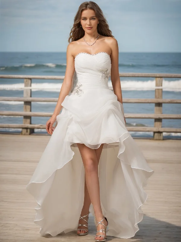 Blowout Sale A-Line/Princess Sweetheart Sleeveless Sequins Wedding Dresses