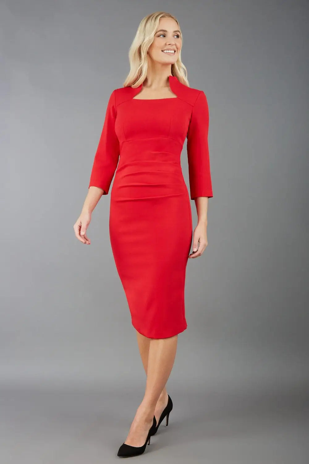 Act Now Plaza Dress - Scarlet Red