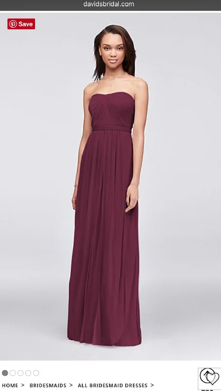 Time-Limited Offer David's Bridal VERSA CONVERTIBLE MESH DRESS F15782