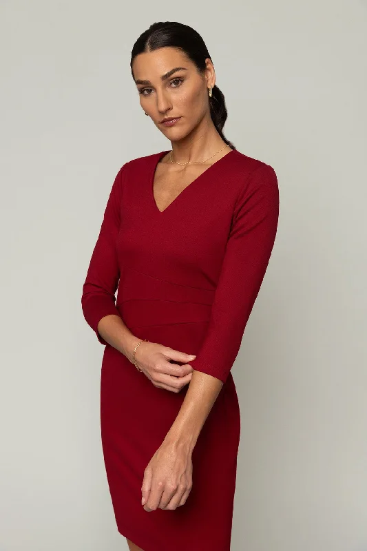 Extra Discounts Aria Dress - Ruby