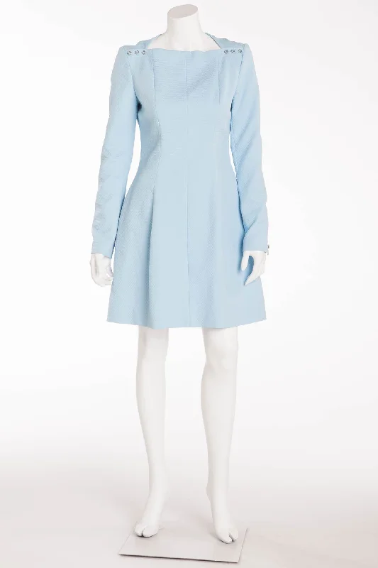 Extra Savings Kenzo - Baby Blue Long Sleeve Short Dress
