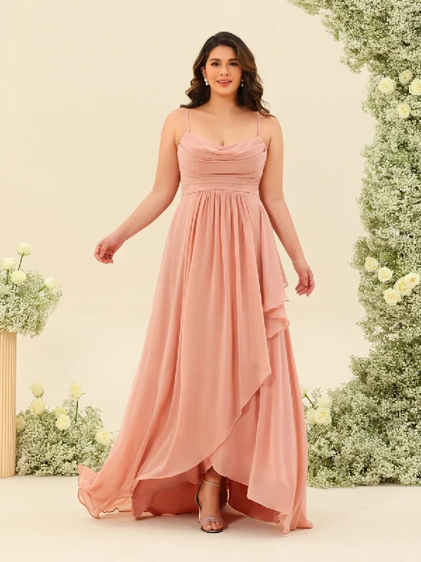 Price Blitz A-Line/Princess Asymmetrical Spaghetti Straps Ruffles Plus Size Bridesmaid Dresses Price Blitz A-Line/Princess Asymmetrical Spaghetti Straps Ruffles Plus Size Bridesmaid Dresses
