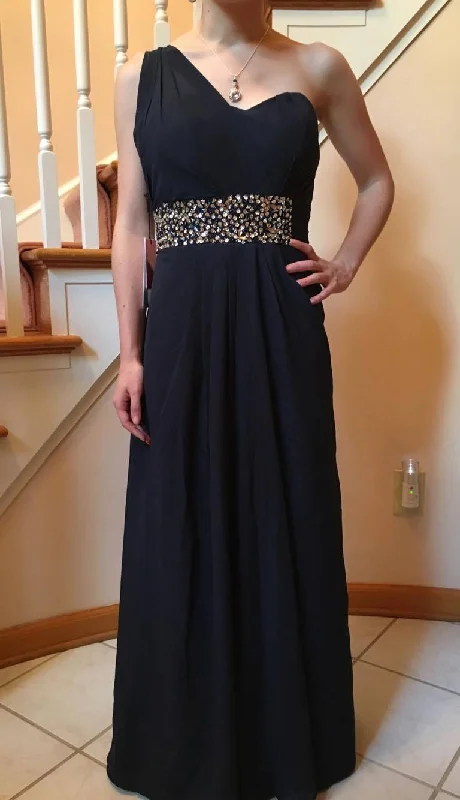 Discount Deals Other One Shoulder Floor Length Chiffon with Beading