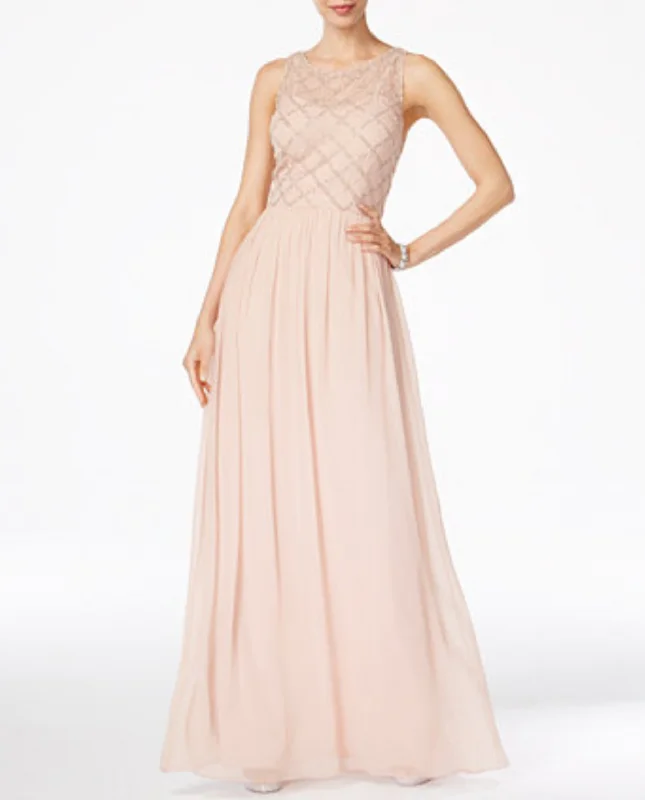 Steals and Deals Adrianna Papell Beaded A-line Gown / 2831286