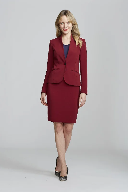 Flash Sale Alanna Blazer - Merlot