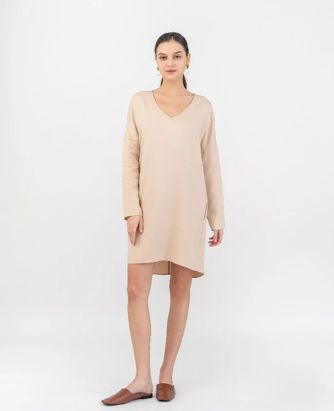 Buy More, Save More Tencel V-Neck Cocoon Dress