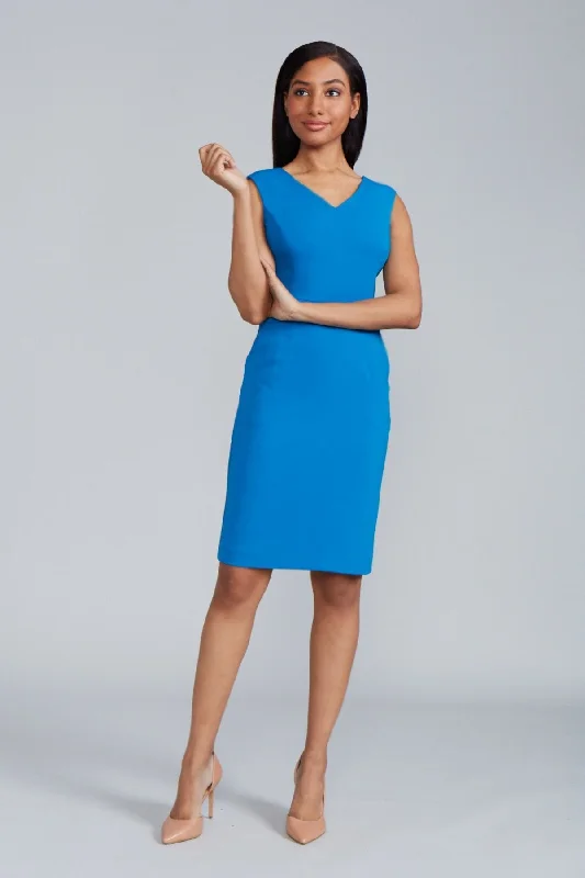 Massive Deals Alyssa Dress V Back - Peacock