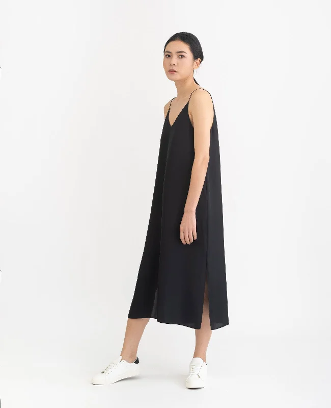 Blowout Sale Silk V Neck Slip Dress