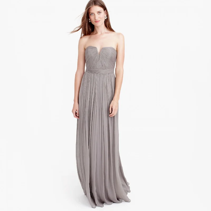 Super Bargain J. Crew Nadia Long Dress in Silk Chiffon