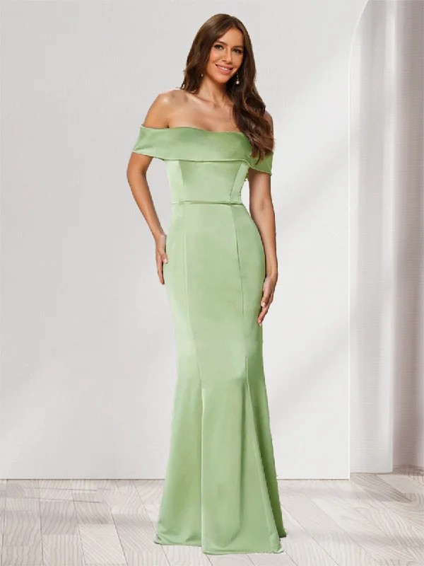 Final Clearance Sheath/Column Strapless Sleeveless Ruched Bridesmaid Dresses