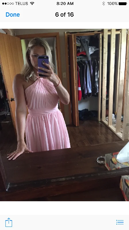 Incredible Offers Other Light Pink - Long Chiffon/Silk Bridesmaid Dress