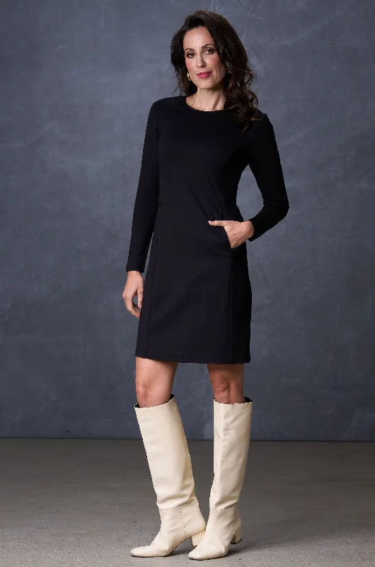 Discount Extravaganza The Cecilia Dress Long Sleeve Black