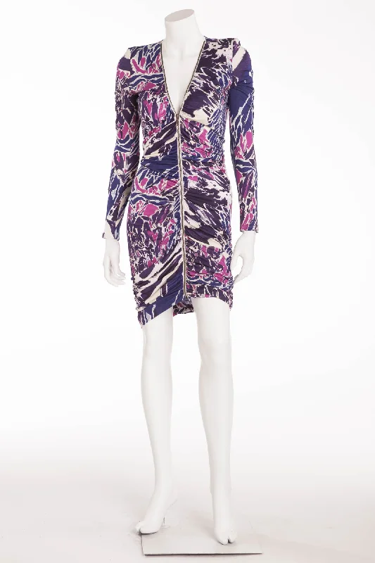 Flash Sale Emillio Pucci - Purple and Pink Zippered Dress - IT 42