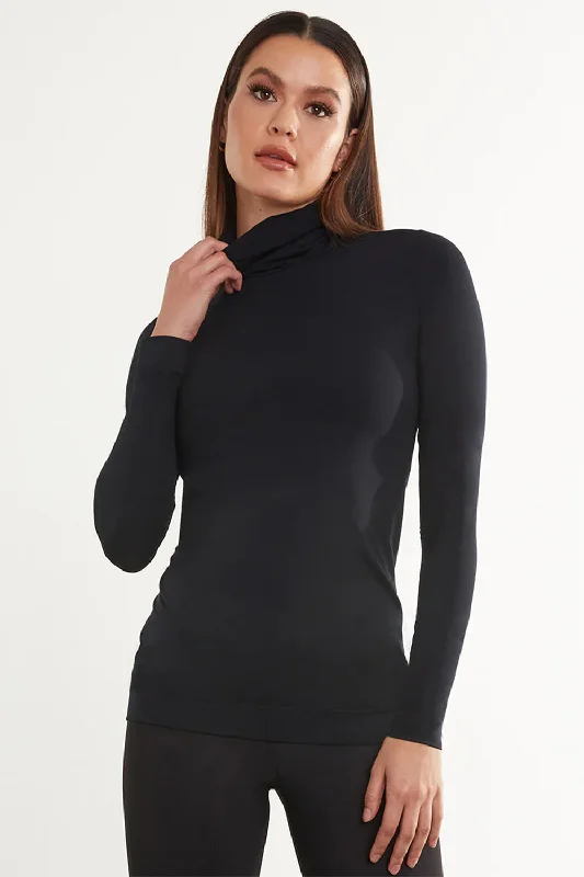 Fantastic Offers Butter Long Sleeve Turtleneck - Black
