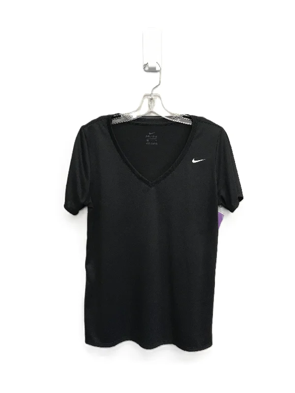 Act Fast Black Athletic Top Short Sleeve By Nike Apparel, Size: Xl