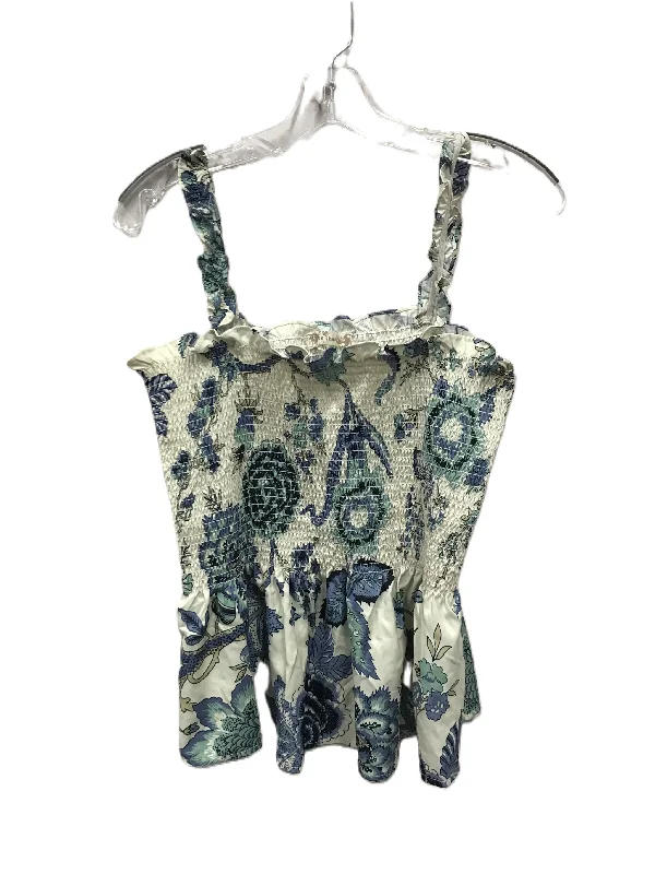 Limited Availability Black & Cream Top Sleeveless By See the shades, Size: Xl