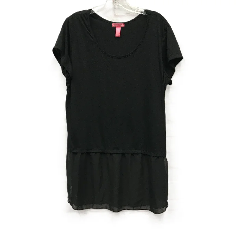 Deal of the Week Black Top Short Sleeve By Mix And Co, Size: 2x
