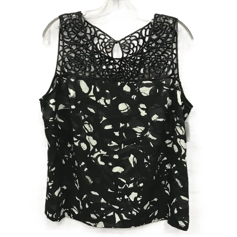 Daily Deals Black Top Sleeveless By Ann Taylor, Size: Xl