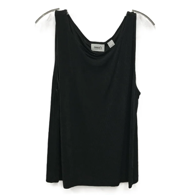 Discount Deals Black Top Sleeveless By Chicos, Size: Xl