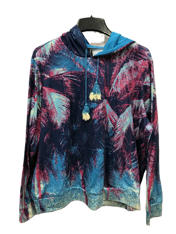 Price Break Blue & Purple Athletic Top Long Sleeve Hoodie By Torrid, Size: 2x
