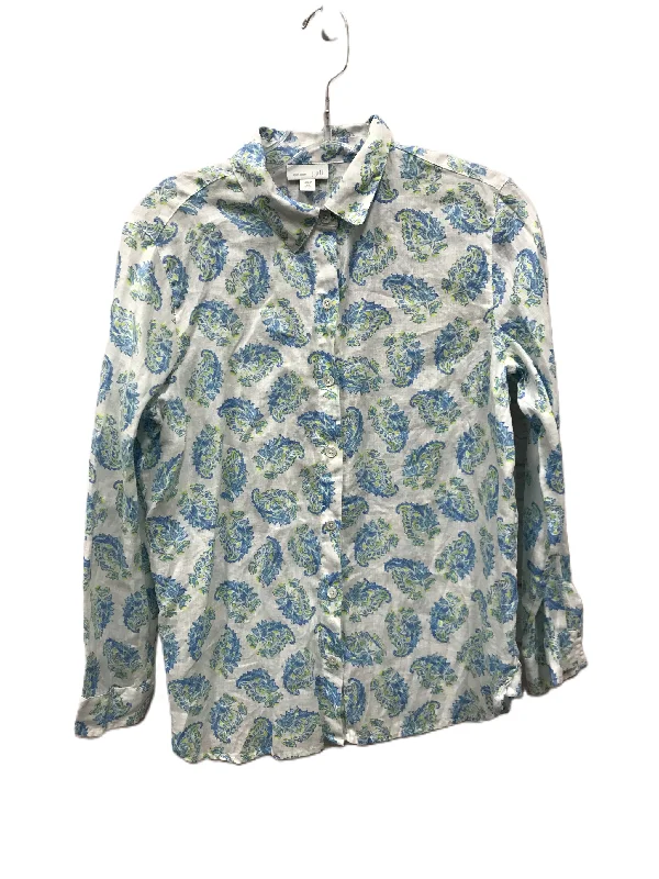 Price Blitz Blue Top Long Sleeve By J. Jill, Size: Petite   Xs