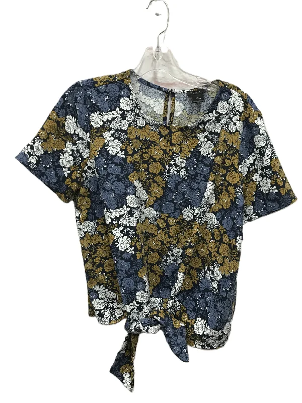 Closeout Sale Blue Top Short Sleeve By Ann Taylor, Size: S