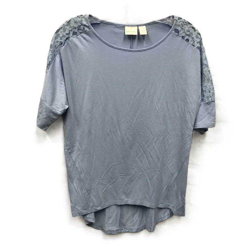 Exclusive Access Blue Top Short Sleeve By Chicos, Size: S