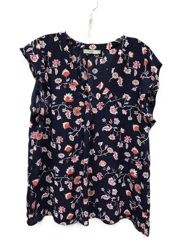 Loyalty Reward Blue Top Short Sleeve By Dalia, Size: Xl