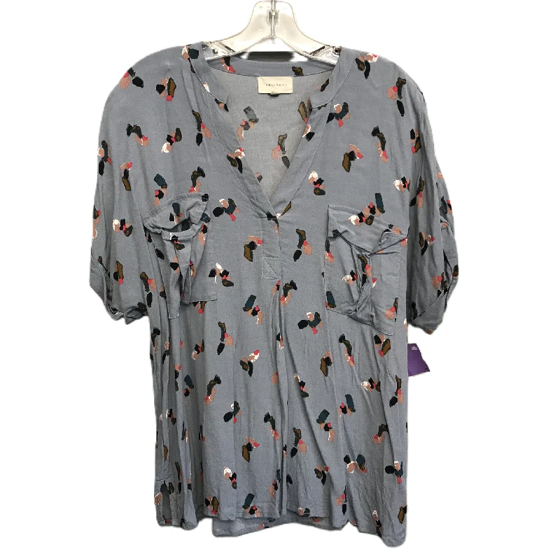 Discount Mania Blue Top Short Sleeve By Melloday, Size: Xl