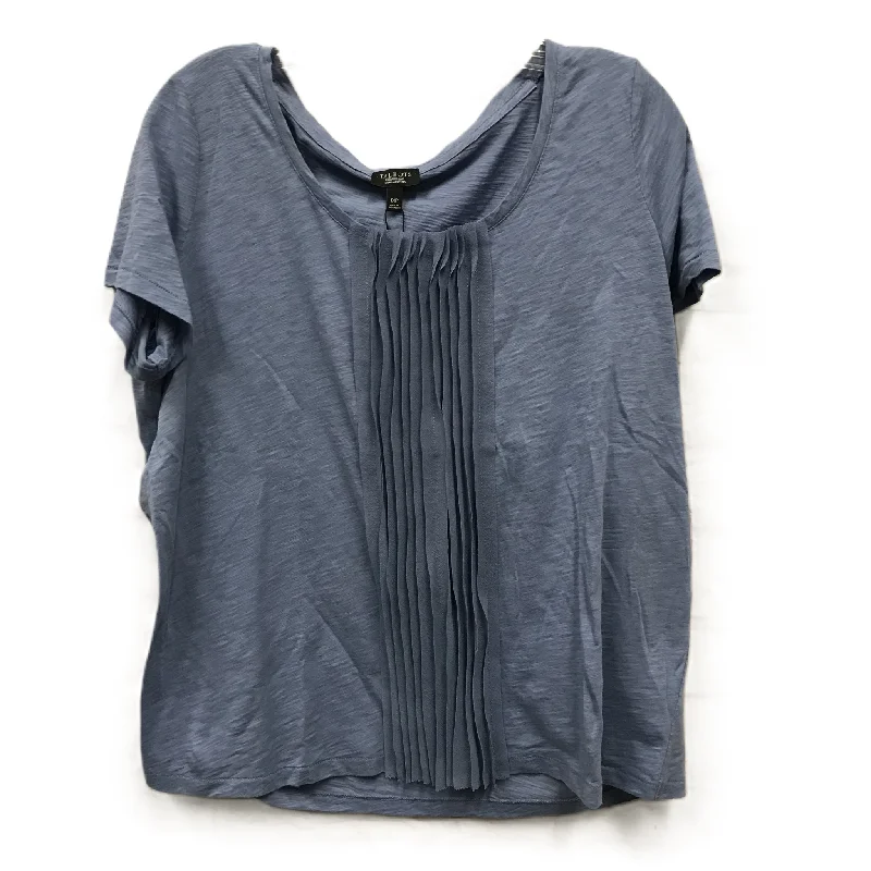 Flash Deals Blue Top Short Sleeve By Talbots, Size: 1x