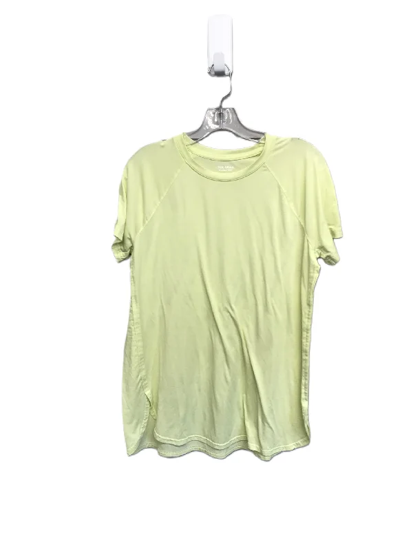 Deep Discounts Chartreuse Athletic Top Short Sleeve By Tek Gear, Size: L
