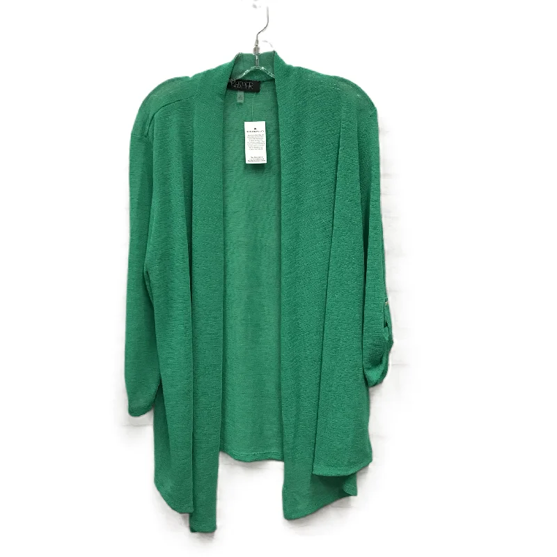 Final Clearance Green Cardigan By Kasper, Size: Xl