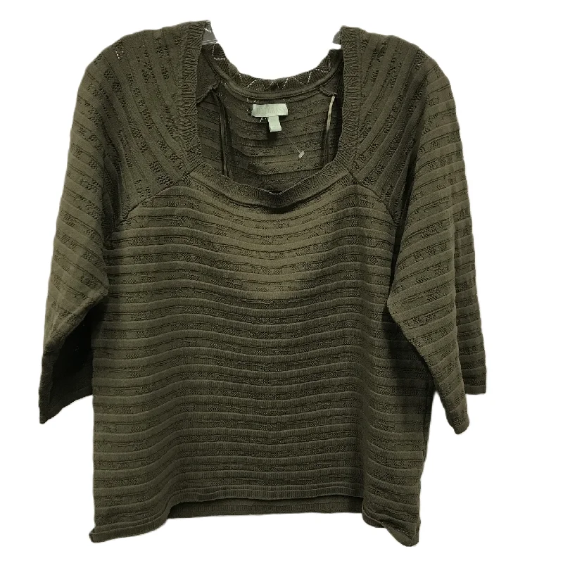 Special Price Green Top Long Sleeve By ryegrass, Size: Xxl