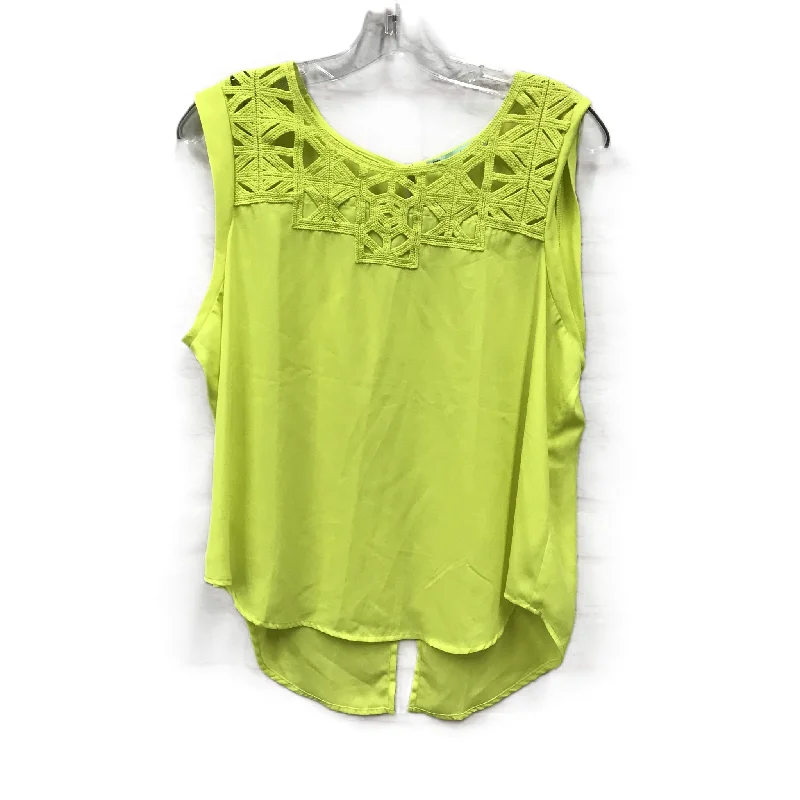 Blowout Sale Green Top Short Sleeve By Maurices, Size: L