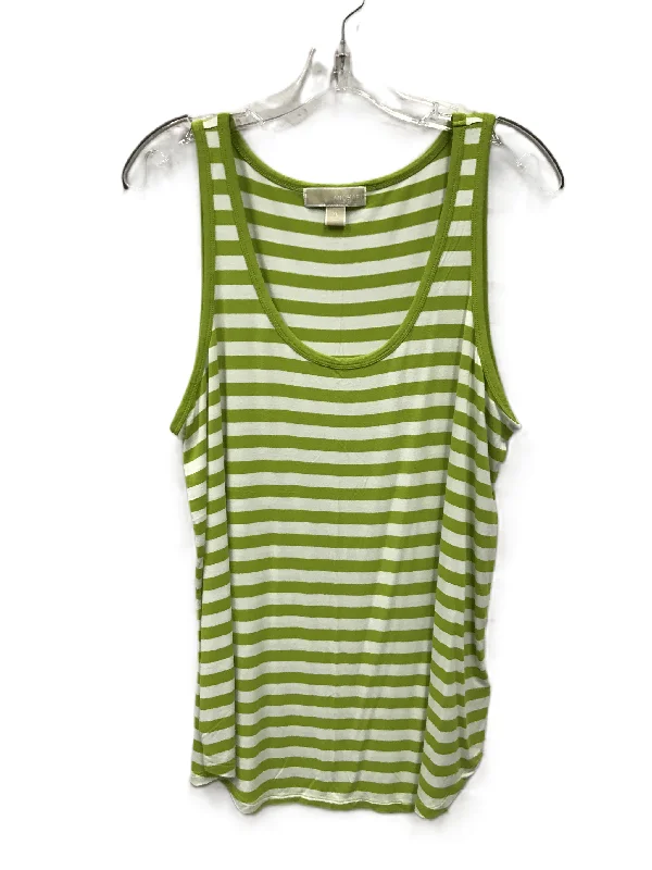 Midnight Madness Green Top Sleeveless By Michael By Michael Kors, Size: Xl