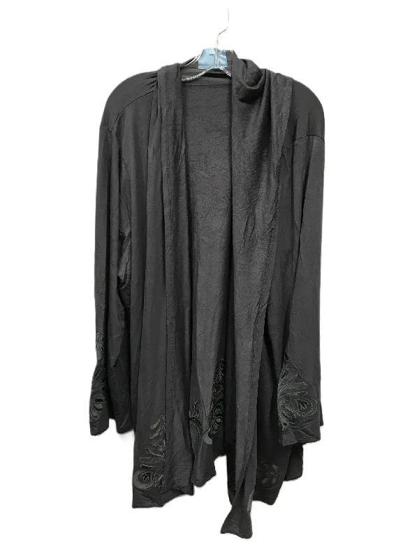 Factory Direct Sale Grey Cardigan By Soft and cozy, Size: 3x