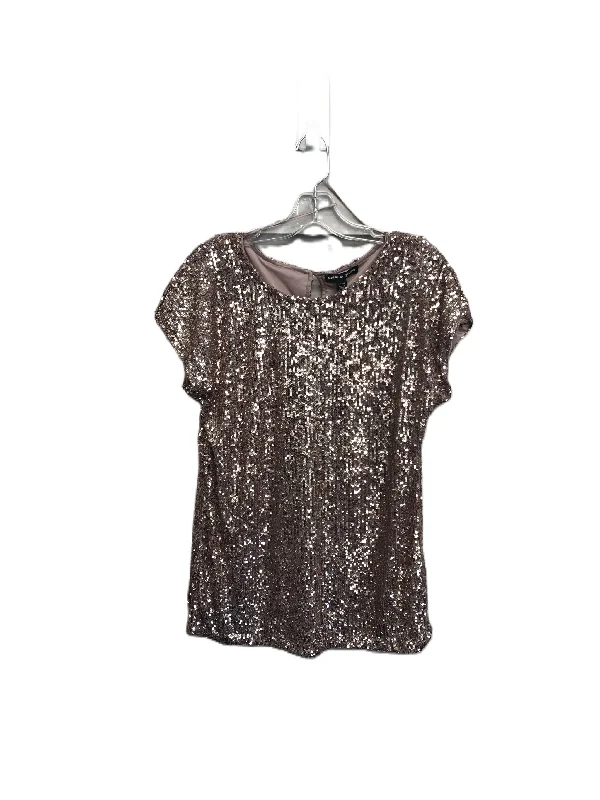 Stock Clearance Mauve Top Short Sleeve By Cable And Gauge, Size: M