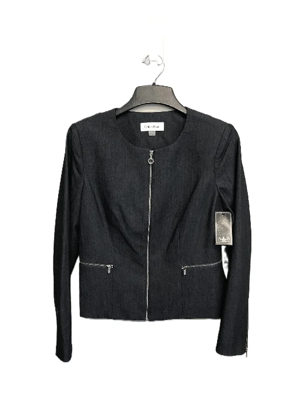 Instant Discount Navy Blazer By Calvin Klein, Size: M