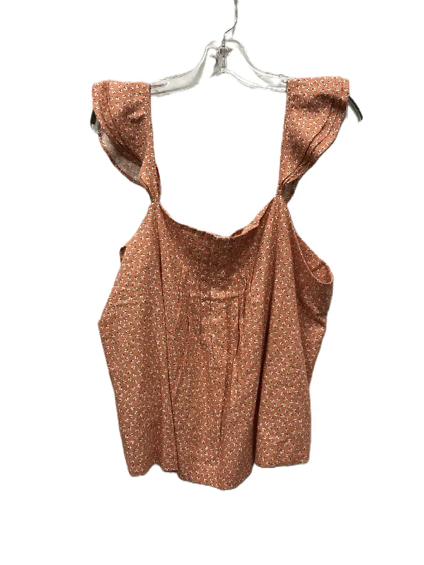 Instant Savings Orange Top Short Sleeve By Ann Taylor, Size: Xl