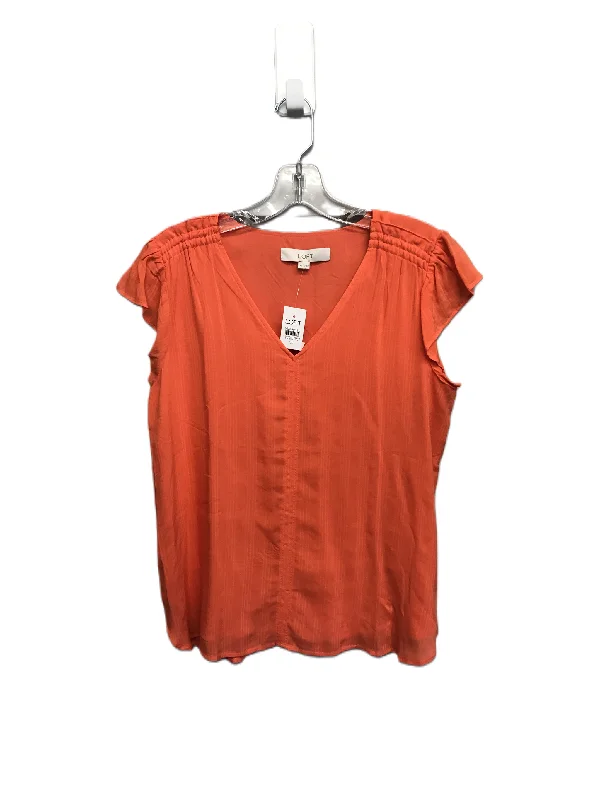 Overstock Sale Orange Top Sleeveless By Loft, Size: Xs