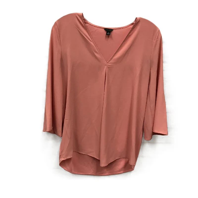 Bonus Savings Peach Top Long Sleeve By Ann Taylor, Size: Xs