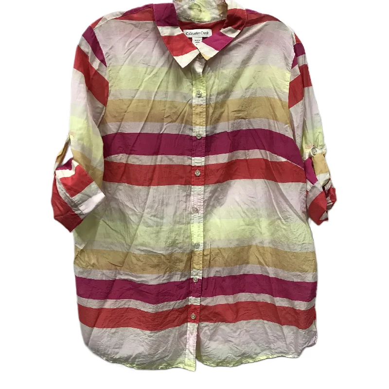 Friends and Family Sale Pink Top Short Sleeve By Coldwater Creek, Size: Xl